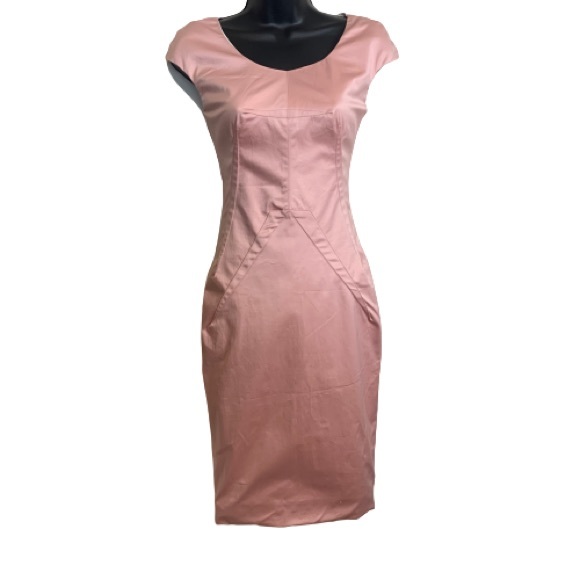 D&G Dolce and Gabbana Blush Pink Bodycon Dress - Picture 2 of 16